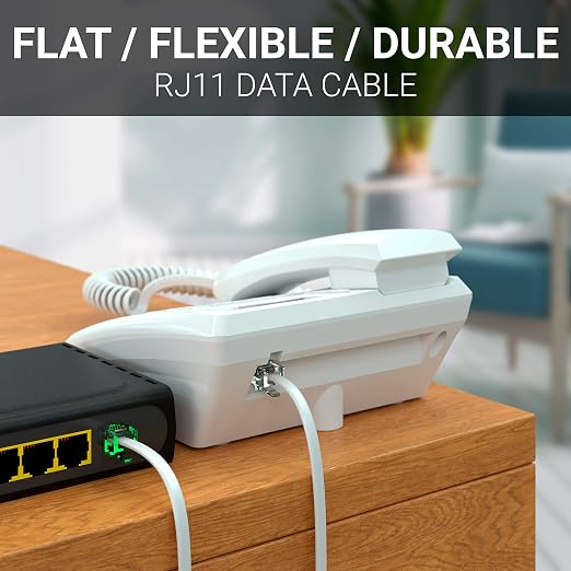 G-PLUG 50FT RJ11 Cable Phone Cord - Image 2