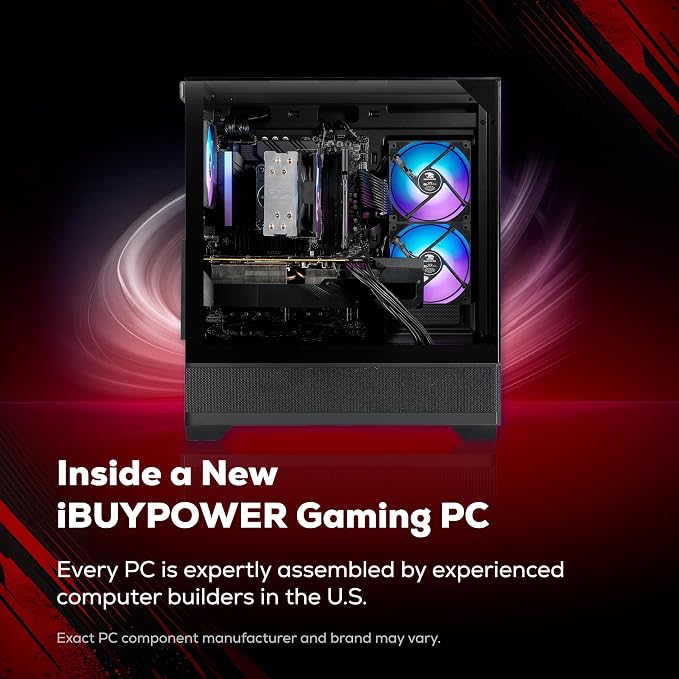 iBUYPOWER Element SE Gaming PC Desktop Computer AMD Ryzen 5 8400F CPU, NVIDIA GeForce RTX 3050 6GB GPU, 16GB DDR5 RAM, 1TB NVMe SSD, Windows 11 Home, Gamer Keyboard and Mouse - ESA5N3501 - Image 3