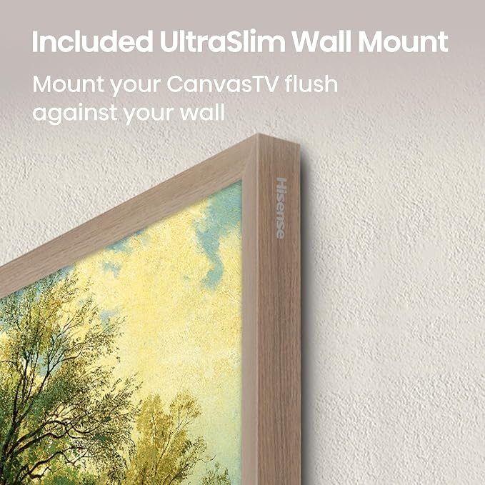 Hisense 75-Inch Class QLED 4K S7N CanvasTV Series Dolby Vision HDR Google Smart TV (75S7N) - 144Hz, Art Mode, Anti-Glare Panel, Hi-Matte Display, UltraSlim Wall Mount & Frame Included - Image 8