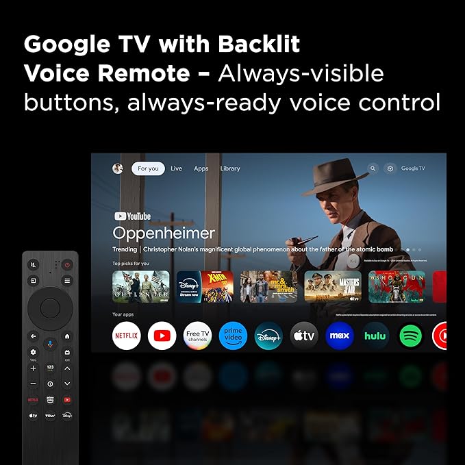 TCL 55" T7 4K QLED Google TV with 144Hz Gaming (55T7) | Smooth Motion for Sports & Gaming - Image 7