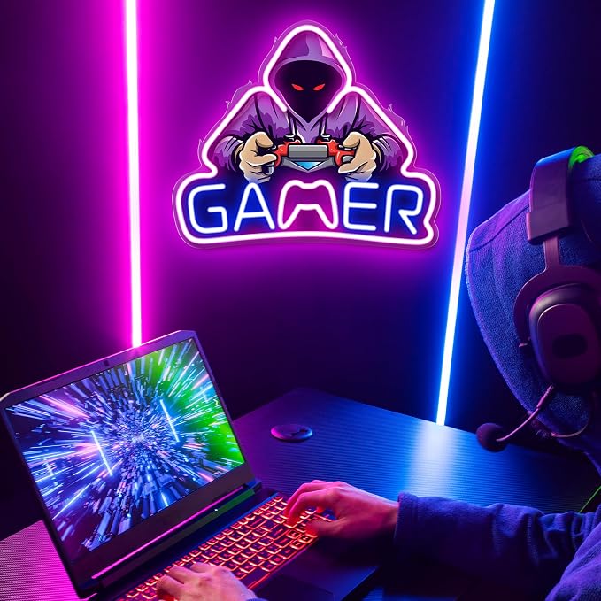 Kavaas Gamer Neon Sign, UV Printed Gaming Neon Sign - Image 2