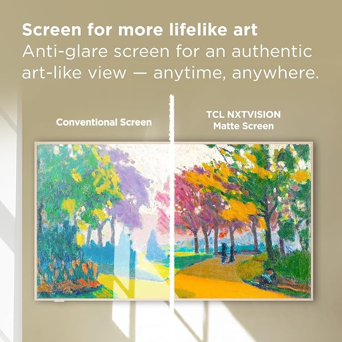 TCL 65-Inch Class QLED 4K Smart NXTVISION TV with Google TV (65A300W, 2024 Model) Dolby Vision HDR & Dolby Atmos, Built-in Google Voice Remote, Alexa(Renewed) - Image 3