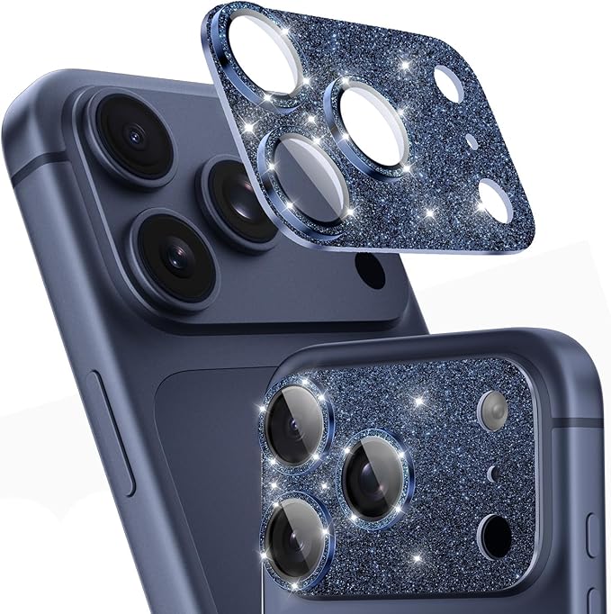 imluckies Compatible with iPhone 17 Pro Camera Lens Protector Bling, Ultra HD by imluckies