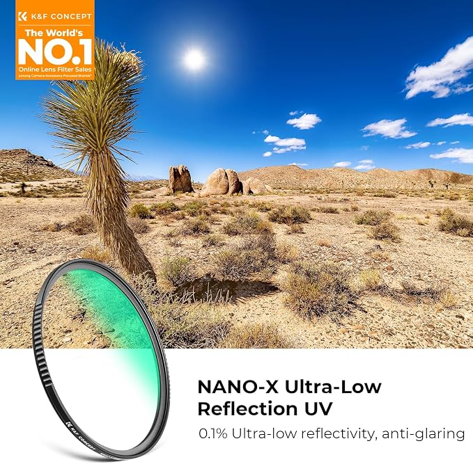 K&F CONCEPT 37mm Ultra-Low Reflectivity MCUV Lens Protection Filter 28 - Image 2