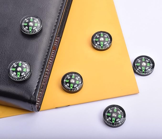 20 Pack Button Compass Mini Pocket Oil Filled Compass Dia. 20mm | - Image 2