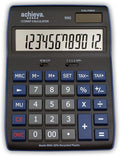 Achieva 12-Digit LCD Display Desktop Calculator | Blue | Mark Up Key, by Achieva