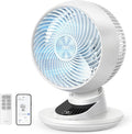 DREO Smart Fan for Bedroom, Powerful 85 ft Airflow, 12 Inches, Desk Fans in 20dB Quiet, 90°+90° oscillating fans, App/Voice Control, 9 Speeds & 8/12H Timer for Home Office Dorm by DREO