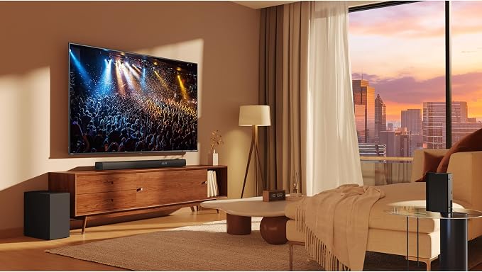 Hisense HS5100 5.1ch Soundbar with Wireless Subwoofer, Dolby Audio, DTS Virtual:X, Rear Surround Speakers, Center Speaker, HDMI ARC, Bluetooth 5.3, Remote Control - Image 13