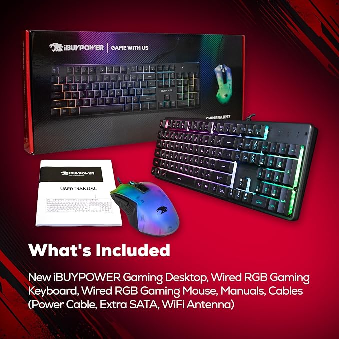 iBUYPOWER Element SE Gaming PC Desktop Computer AMD Ryzen 5 8400F CPU, NVIDIA GeForce RTX 3050 6GB GPU, 16GB DDR5 RAM, 1TB NVMe SSD, Windows 11 Home, Gamer Keyboard and Mouse - ESA5N3501 - Image 12