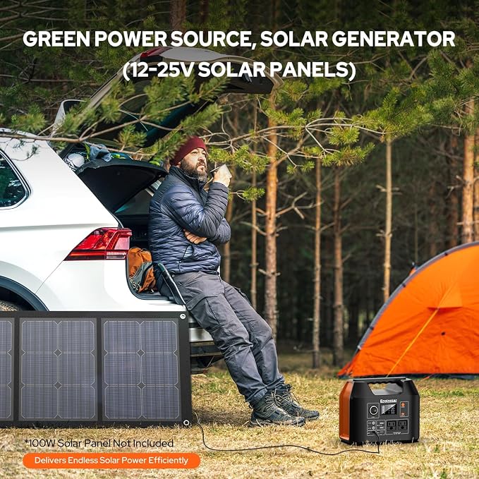 EnginStar Portable Power Station 300W 296Wh Battery Bank with 110V Pure Sine Wave AC Outlet for Outdoors Camping Hunting and Emergency, 80000mAh Backup Battery Power Supply for CPAP - Image 6