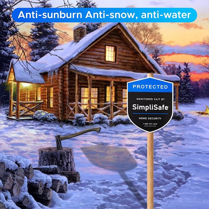 3PCS Yard Sign Compatible for SimpliSafe Home Security System, and 3PCS - Image 4