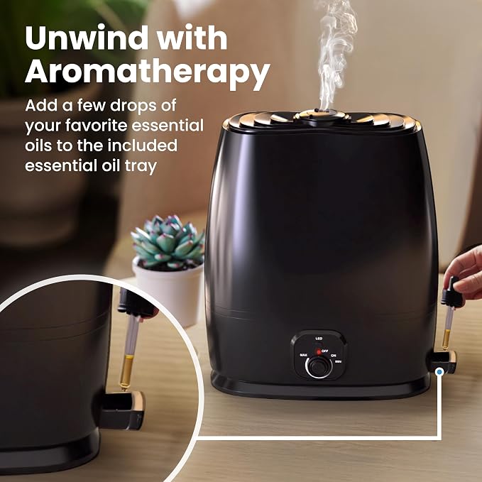 Everlasting Comfort 6L Humidifiers for Bedroom, Quiet 50HR Runtime No-Filter Supersized Cool Mist Humidifier Large Room for Whole House, Plants, Baby Nursery, Allergies, Dry Skin, Congestion, Indoor - Image 6