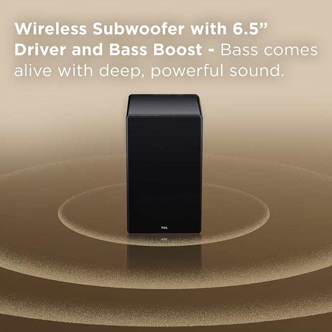 TCL Q65H 5.1 Surround Sound Bar with Wireless Subwoofer for Smart TV | Dolby Atmos DTS:X Calibration | 580W Power Bluetooth Home Theater Speaker with Bass | App Control & Remote Control | Latest Model - Image 11