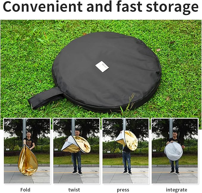 Godox 59″x79″/150x200cm Collapsible Photography Light Reflector, 5-in-1 Oval - Image 5