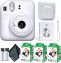 Fujifilm Instax Mini 12 Instant Camera Clay White Bundle by FUJIFILM
