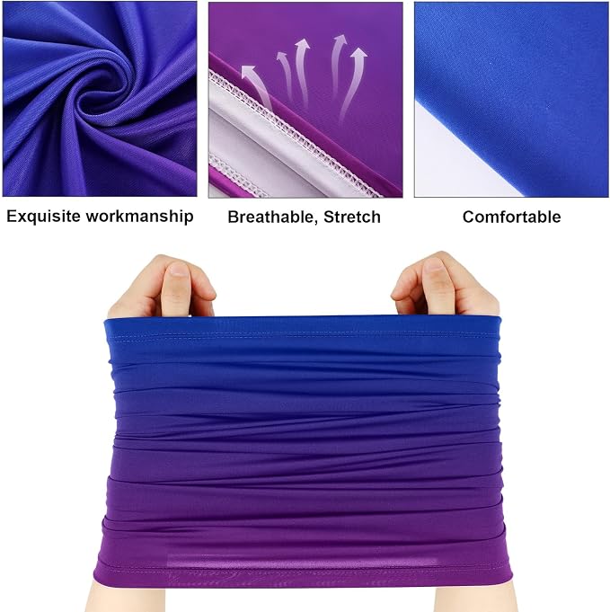Geyoga 6 Pieces Summer UV Protection Cooling Neck Gaiter Face Clothing Neck - Image 6
