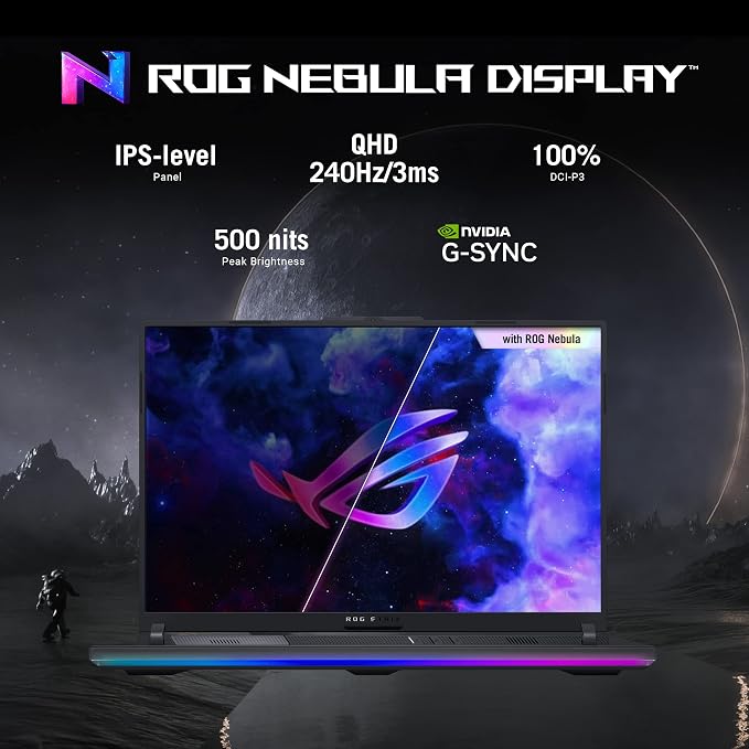 ASUS ROG Strix Scar 18 (2023) Gaming Laptop, 18” Nebula Display 16:10 QHD 240Hz/3ms, GeForce RTX 4090, Intel Core i9-13980HX, 32GB DDR5, 2TB PCIe SSD, Wi-Fi 6E, Windows 11 Pro, G834JY-XS97,Black - Image 12