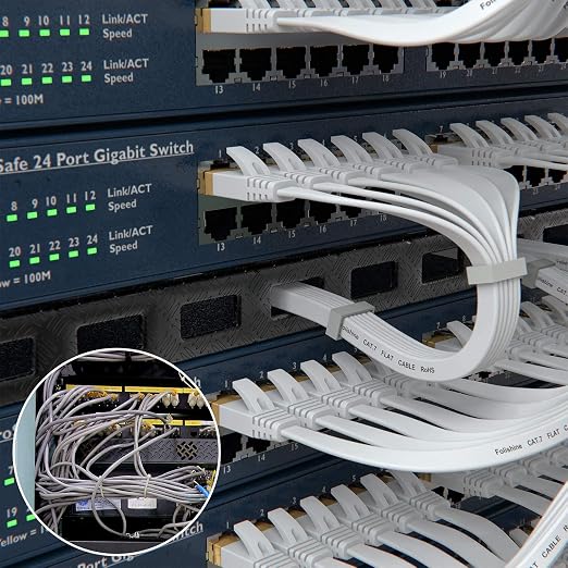 Folishine 60 ft Ethernet Cable, Cat 6e/Cat 6 Long Internet Cable - Image 6