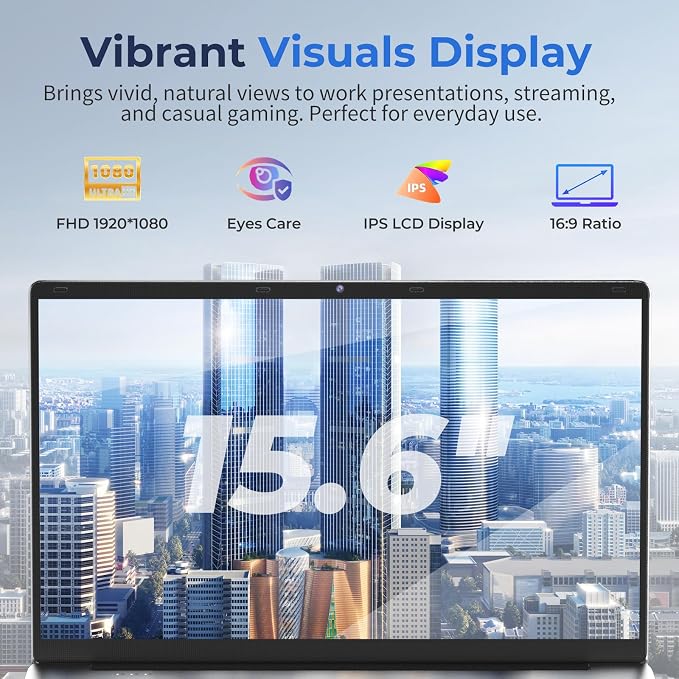 2026 Flagship 15.6" Business Laptop Computer, 16GB RAM 512GB SSD, Core i5-7Y54(Up to 3.2GHz), Windows 11 Pro, Office 365, Fan Cooling, 2-Year Warranty, Portable Traditional Lap Top for Students & Work - Image 7