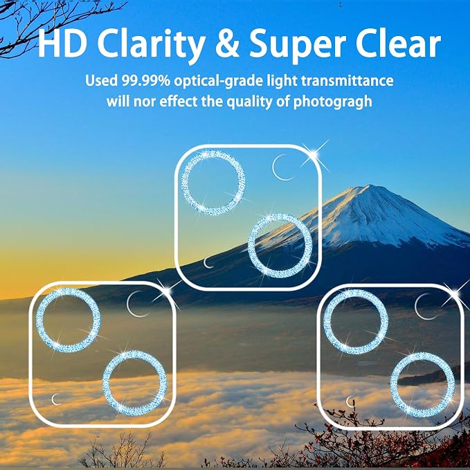 【3 Pack】Dengduoduo Tempered Glass Camera Lens Protector - Image 3