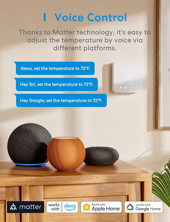 meross Smart Thermostat for Home, WiFi Thermostat Works - Image 4
