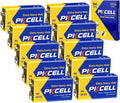 PKCELL 9V Batteries, 10 Pack 9 Volt Batteries Carbon Zinc, 9V Battery by Pkcell