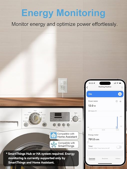 EIGHTREE Zigbee Smart Plug 15A, Energy Monitoring,   Required - Image 5