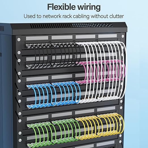 Cat6 Slim Patch Cables 3 Feet 24-Pack Blue, Cat6a Patch Cables 10Gbps 550MHz - Image 6