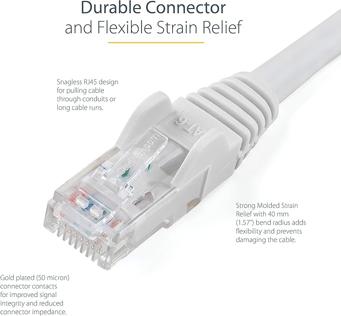 StarTech 25ft CAT6 Ethernet Cable - Image 3