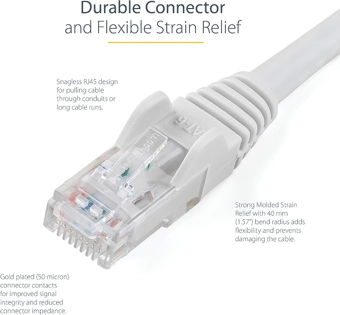 StarTech 35ft CAT6 Ethernet Cable - Image 3