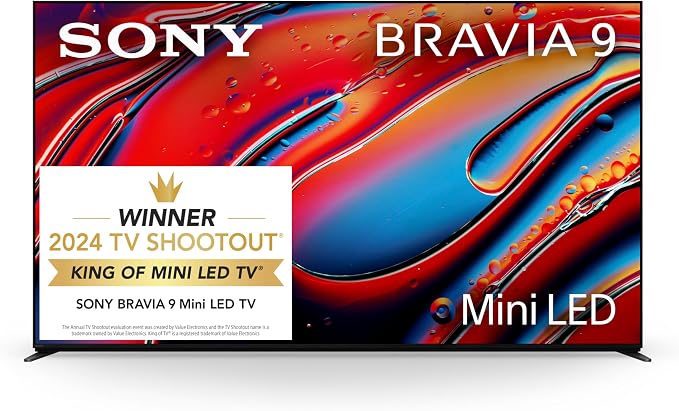 Sony 65 Inch BRAVIA 9 Mini LED QLED 4K HDR Smart Google TV (K-65XR90) | Dolby Vision/Atmos, PS5 Features, XR Backlight Master Drive, X-Wide Angle, X-Anti Reflection, 4K movie credits included by Unknown