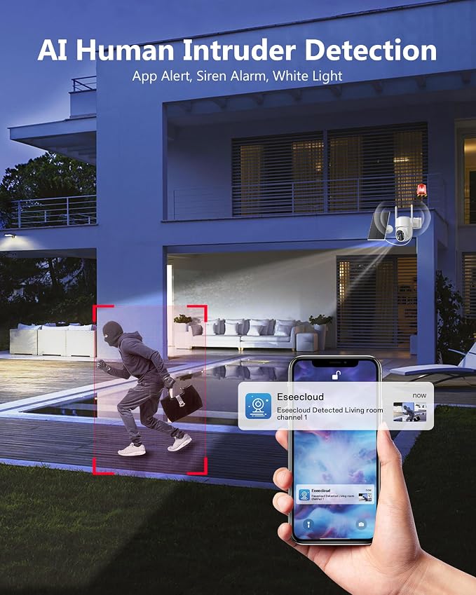 Gianteye 2K Security Cameras Wireless Outdoor, 5G WiFi Cameras - Image 5