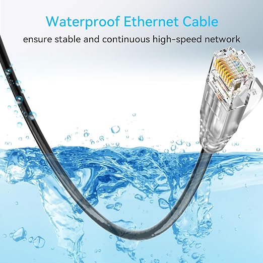 Cat6a Ethernet Cable Slim 200ft Outdoor&Indoor, 28AWG Pure Copper Cat6 Internet - Image 6