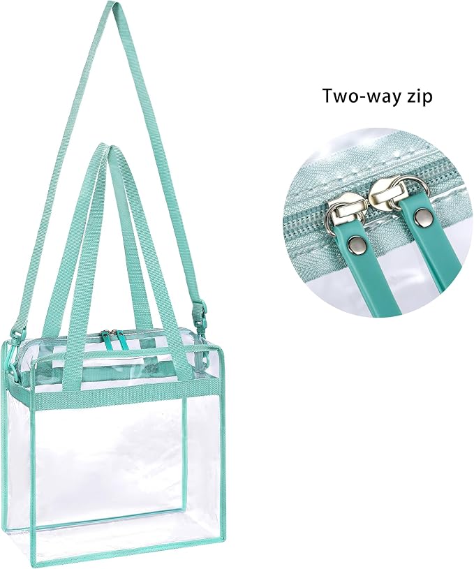 BAGAIL Clear Bags 12x6x12 Stadium Approved Clear Tote Bag - Image 4