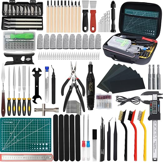 3D Printer Tool Kit, Removal Tools, Digital Caliper, Cutting Mat, Carrying Case by OFNMY
