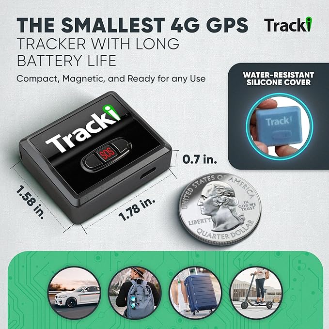 Tracki Mini GPS Tracker, Subscription Required, Cancel Anytime – Universal - Image 2