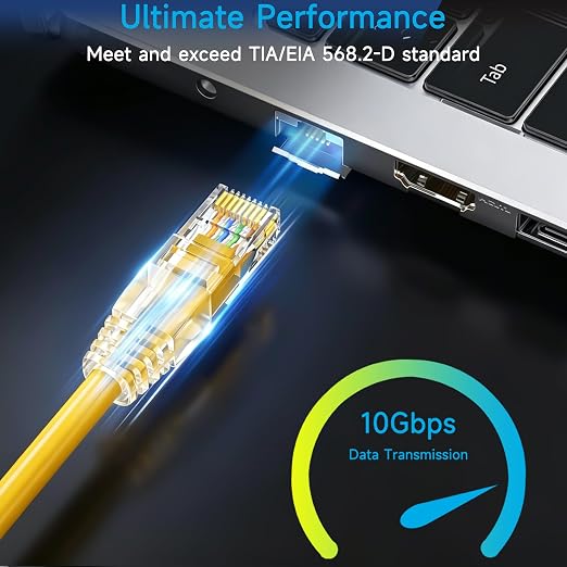 Cat6 Ethernet Patch Cable 1.5 ft, Cat6 Patch Cable - Image 2