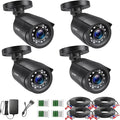 ZOSI 1080P 4 Pack HD TVI Security Cameras, 80ft Night Vision, Outdoor Indoor by ZOSI