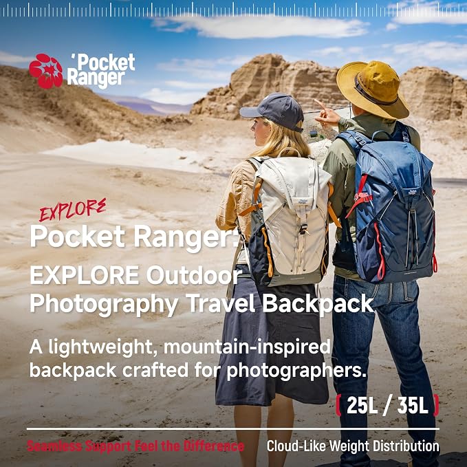 VSGO Pocket Ranger Expandable 35-43L Photography & Outdoor Backpack – - Image 3
