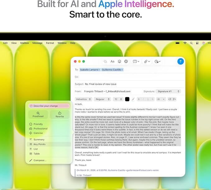Apple 2026 MacBook Neo 13-inch Laptop with A18 Pro chip: Built for AI and Apple Intelligence, Liquid Retina Display, 8GB Unified Memory, 256GB SSD Storage, 1080p FaceTime HD Camera; Citrus - Image 5