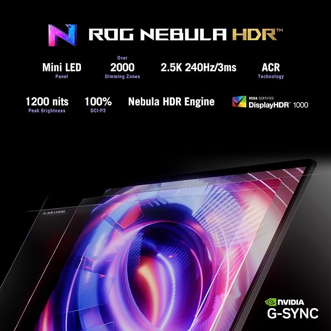 ASUS ROG Strix SCAR 16 (2025) Gaming Laptop, 16” ROG Nebula HDR 16:10 2.5K 240Hz/3ms, NVIDIA GeForce RTX 5090, Intel Core Ultra 9 275HX, 32GB DDR5, 2TB PCIe Gen 4 SSD, Wi-Fi 7, Win 11 Pro, G635LX-XS97 - Image 3
