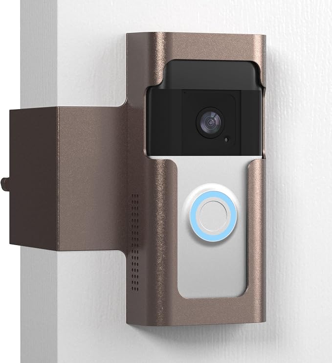 Anti Theft Ring Doorbell Mount: Metal Ring Apartment Door Mount Blink Doorbell by HOMALOR