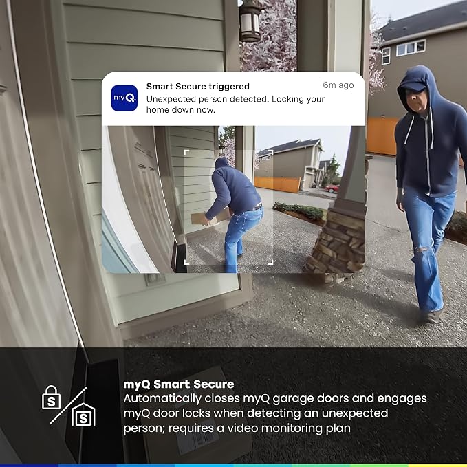 Chamberlain myQ Video Doorbell | 2K Camera, Battery/Wired, Color Night Vision - Image 7