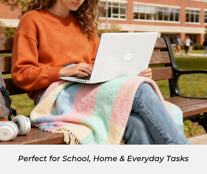 HP 14" Everyday Laptop • Copilot AI • 2026 Edition • Intel Processor • 4GB RAM, 64GB SSD • Microsoft 365 • Windows 11 • Fast Charge and Long Battery Life • Thin & Portable • w/o Mouse - Image 9