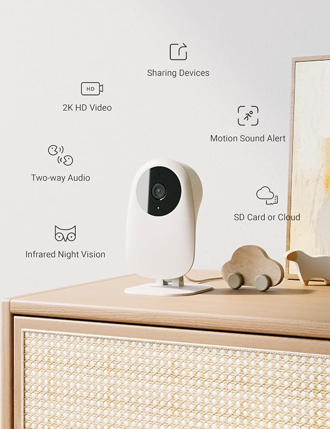 nooie Baby Monitor WiFi Smartphone, Baby Monitor - Image 2