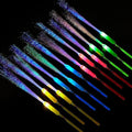 Kasyat 10 Pieces Glow Fiber Wands Sticks Light up Fiber Optic Wands LED by Kasyat