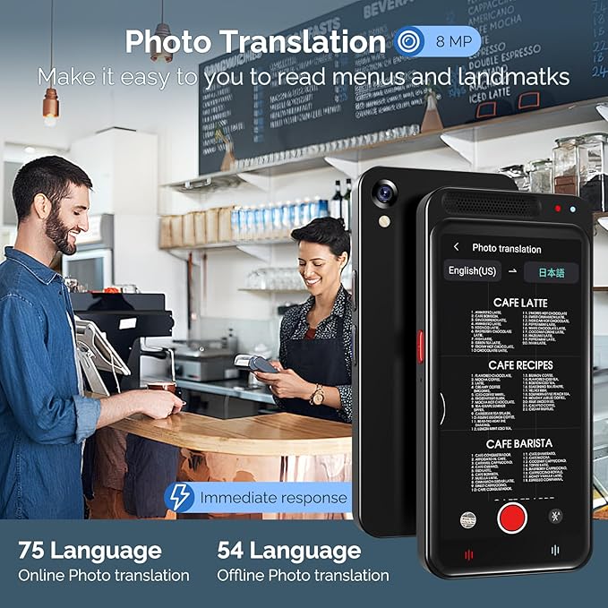 Language Translator Device No WiFi Needed, Two-Way Real Time Translator Device - Image 4