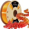 LOVOON 3D Printer Filament Dualcolor, 1.75mm Silk PLA Filament Gold Red by LOVOON