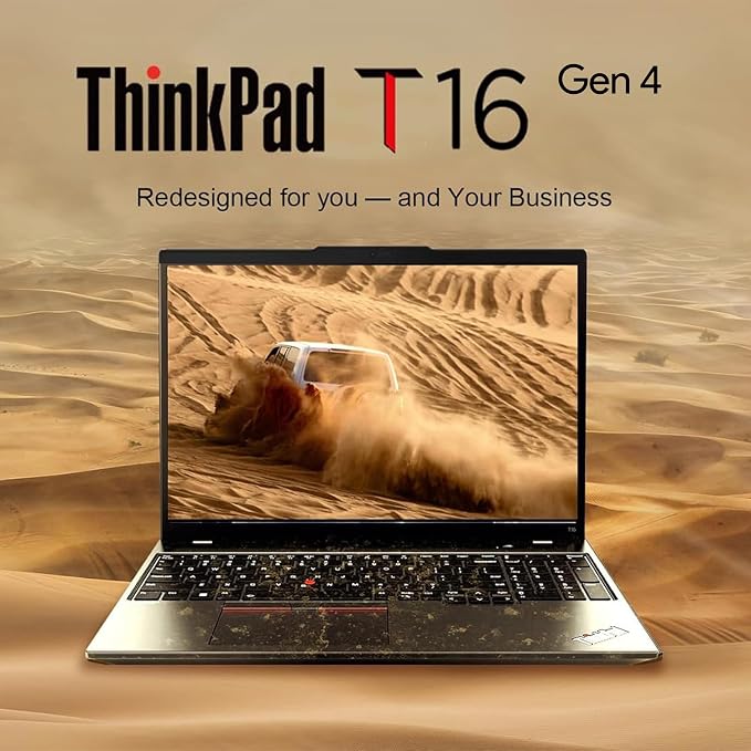 Lenovo ThinkPad T16 Gen 4 AI Business Laptop 16” FHD+ Display, Intel Ultra 7 255U (Beats i7-1355U), 16GB DDR5 RAM, 512GB SSD, 5MB Webcam, Fingerprint, Backlit KB, WiFi 6E + BT, RJ-45, HDMI, Win 11 Pro - Image 3