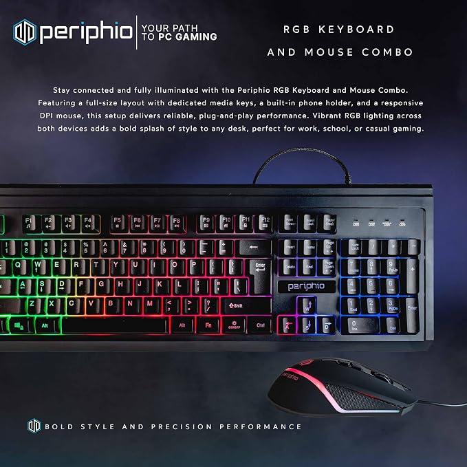 HP Windows 11 Desktop Computer | 16GB RAM + 500GB SSD | Intel i5 | 16GB RAM + 500GB SSD | 24" LCD | WiFi 6 AX200 + BT | RGB Keyboard/Mouse + Speakers | Webcam | Home or Office PC (Renewed) | SFF Desktop Computer PC, WiFi 6 AX200, BT, ARGB,Windows 11 Pr... - Image 4
